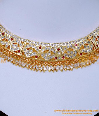 NLC1415 - New Trending Impon Choker Wedding Gold Necklace Designs