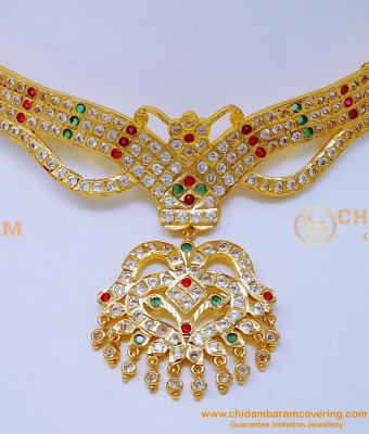 NLC1418 - Latest Gold Pattern Impon Wedding Gold Necklace Designs