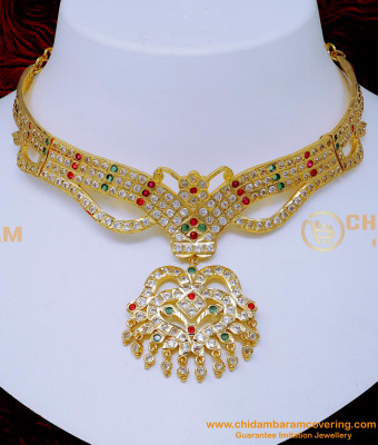 NLC1418 - Latest Gold Pattern Impon Wedding Gold Necklace Designs