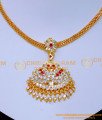 NLC1426 - Bridal Wear Impon Swan Design Stone Pendant Necklace
