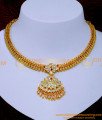 NLC1428 - Gold Design Mango Model Impon Stone Necklace for Wedding
