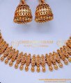 NLC1432 - Latest Bridal Antique Temple Jewellery Set for Marriage
