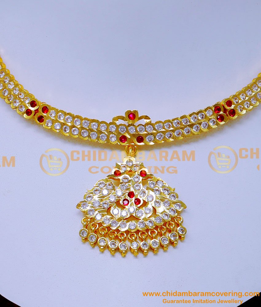 NLC1431 - Wedding Stone Attigai Impon Jewellery Online Shopping
