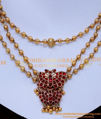 NLC1444 - New Butterfly Design Layered Necklace Antique Jewellery