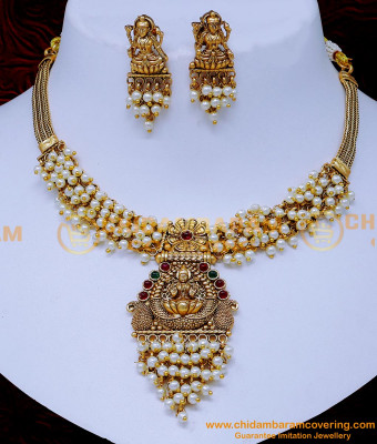NLC1447 - Best Quality Pearl Antique Jewellery Set for Marriage