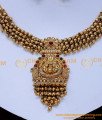 NLC1448 - Trendy Beads Antique Jewellery Set Gold for Wedding