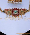 NLC1453 - Trendy Short Antique Choker Necklace Set for Women