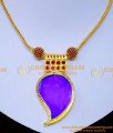Nlc1470 - Wedding Jewellery Big Mango Locket Palakka Necklace