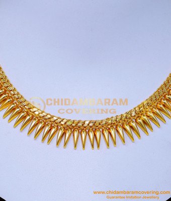 NLC1474 - Traditional Necklace Designs Gold Mulla Mottu Malai