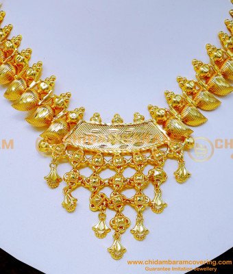 Nlc1477 - New Kerala Necklace Designs Gold New Model for Wedding