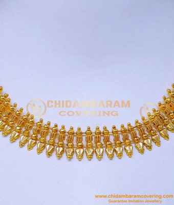 NLC1488 - 1 Gram Gold Plated Bridal Gold Necklace Design for Girl