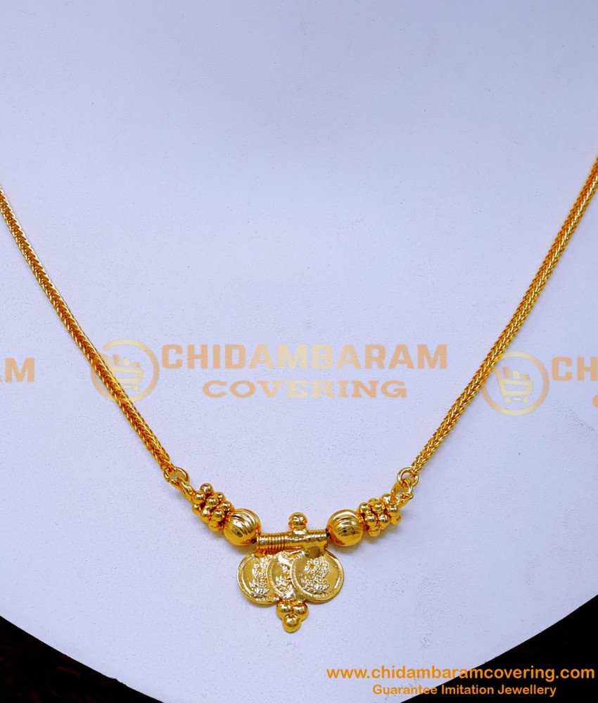NLC1503 - Lakshmi Coin Necklace Guaranteed Artificial Jewellery
