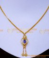 Nlc1504 - Gold Plated Single Palakka Mala Locket Design for Girls