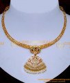 NLC1527 - Impon Pearl Necklace Designs Gold New Model Online