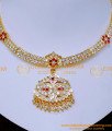 NLC1532 - Beautiful Impon Old Model Attigai Necklace Designs