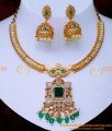NLC1554 - Best Quality Ad Stone Antique Necklace Gold Designs