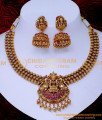 NLC1561 - Premium Quality Wedding Antique Gold Necklace Designs