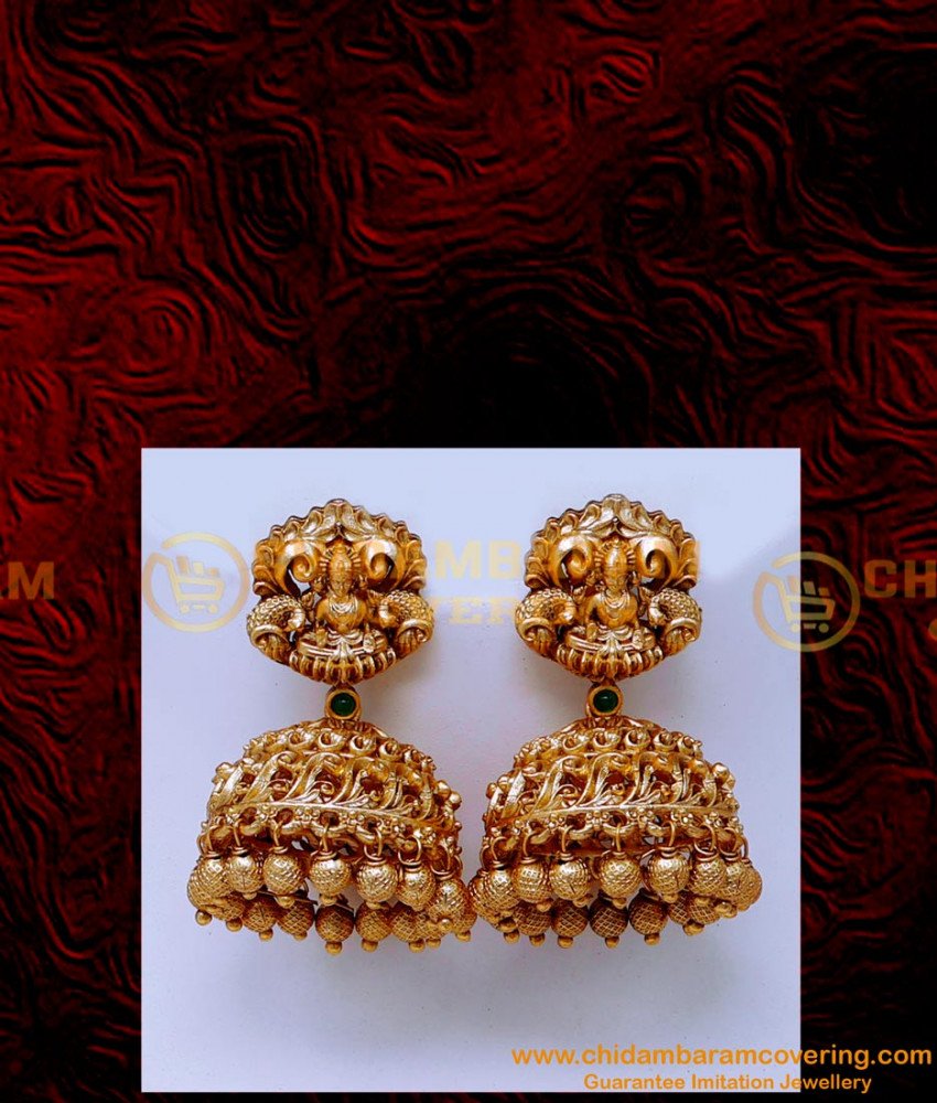 NLC1564 - Premium Quality Latest Gold Design Antique Necklace Set