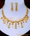 NLC1565 - Gold Design Light Weight Necklace Dubai Jewellery