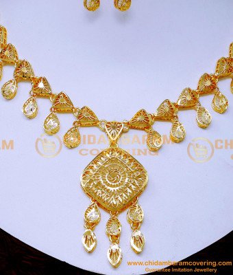 NLC1567 - Gold Design Necklace Turkey Gold Jewellery Designs
