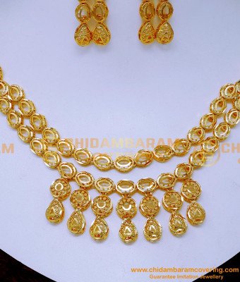 NLC1569 - Elegant Modern Wedding Turkey Gold Necklace Designs