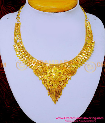NLC1588 - First Quality 2 Gram Gold Plated Necklace for Women
