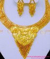 NLC1595 - First Quality 2 Gram Gold Plated Necklace Set for Women