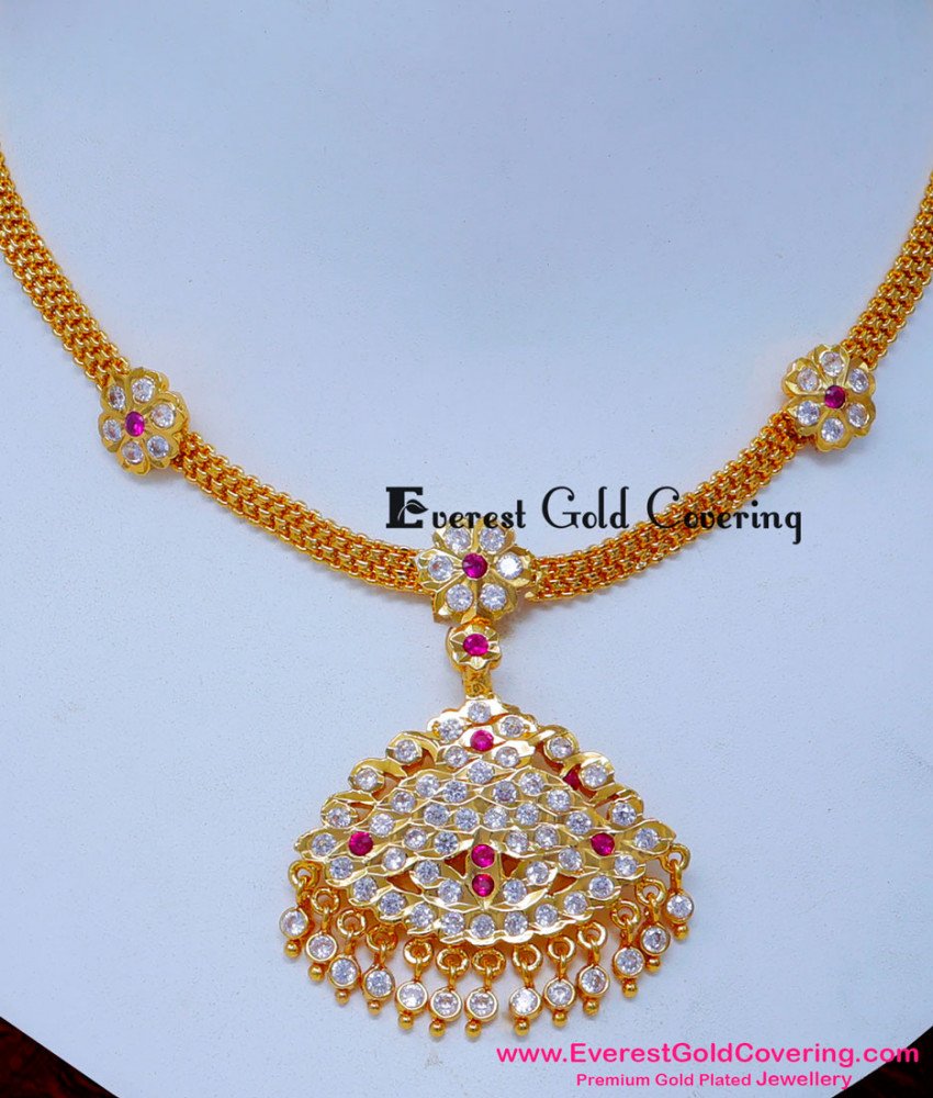 NLC1609 - Traditional South Indian Naan Patti Necklace Designs