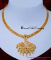 NLC1610 - New Swan Design Bridal Gold Impon Necklace Models