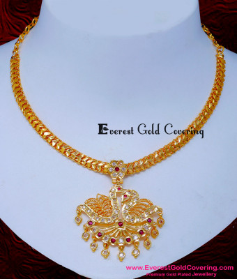 NLC1611 - Impon Jewellery New Model Gold Attigai Design