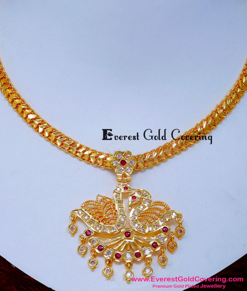 NLC1611 - Impon Jewellery New Model Gold Attigai Design