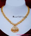 NLC1615 - Impon Wedding White Stone Gold Necklace Designs