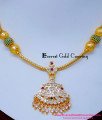 NLC1616 - Unique Impon Stone Attigai Necklace Design for Women