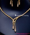 NLC1619 - Elegant Modern White Stone Necklace Set for Wedding