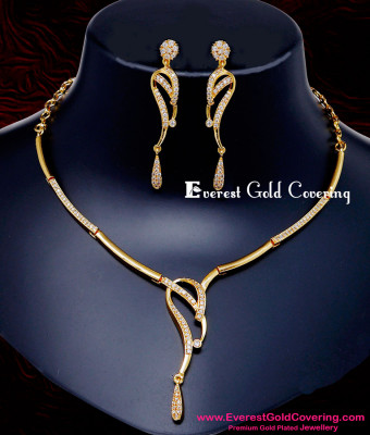 NLC1620 - Party Wear Necklace Diamond Jewellery Set Artificial