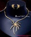 NLC1621 - Unique American Diamond Jewellery Set for Wedding