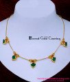 NLC1628 - Latest Light Weight Ruby Stone Palakka Necklace Design