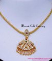 NLC1635 - Simple Gold Plated Impon Stone Necklace Online