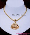 NLC1635 - Simple Gold Plated Impon Stone Necklace Online