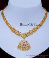 NLC1637 - Gold Plated Jewellery Impon Stone Necklace for Women