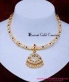 NLC1640 - Traditional White and Ruby Stone Old Attigai Design
