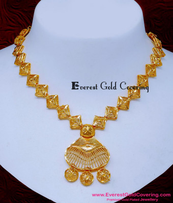NLC1656 - Latest Gold Pattern Turkish Necklace Designs for Women