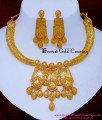 NLC1660 - Unique Modern Dubai Gold Necklace Designs for Wedding