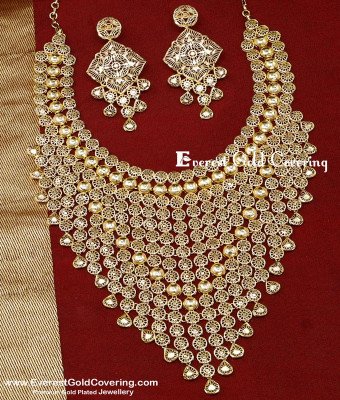 NLC1661 - Grand Look Heavy Arabic Jewellery Big Necklace for Wedding