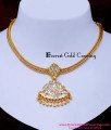 NLC1662 - Trendy White Stone Daily Wear Impon Attigai Necklace