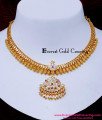 NLC1666 - Gold Look Old Model Attigai Necklace Design for Wedding
