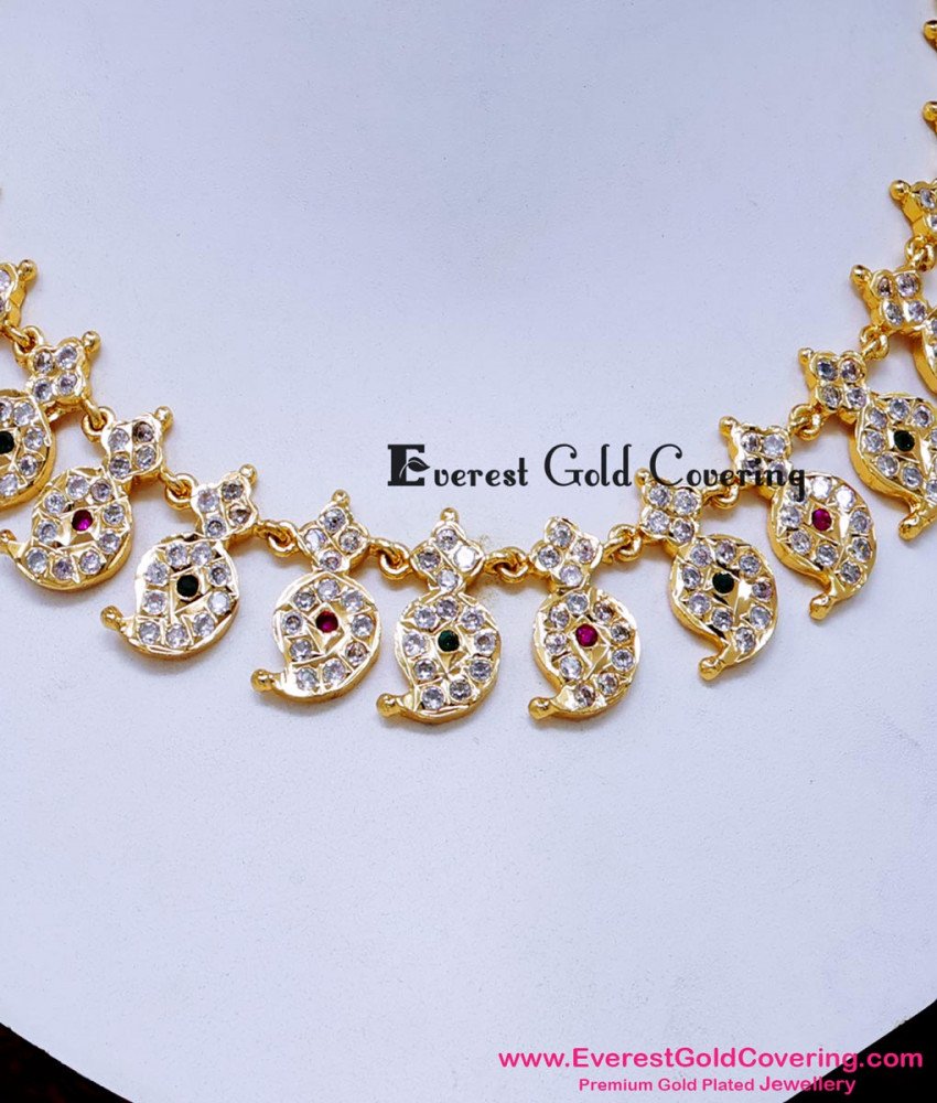 NLC1667 - New Mango Design Necklace Buy Impon Attigai Online