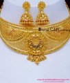 NLC1669 - First Quality 2 Gram Gold Forming Choker Necklace Set