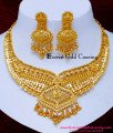 NLC1670 - First Quality 2 Gram Gold Forming Necklace Set for Wedding