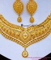 NLC1671 - Real Gold Look Necklace Set 2 Gram Gold Jewelry Online